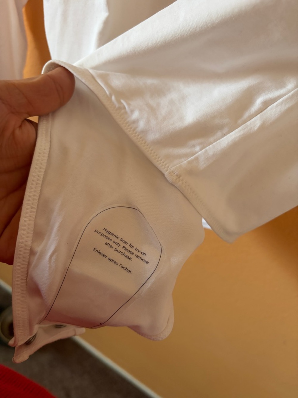 Everlane White Square-Neck Long Sleeve Bodysuit - Picture 5 of 5